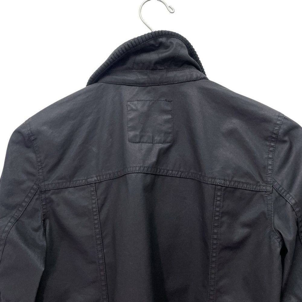 J. Crew Washed & Aged Utility Jacket Black Cotton Field Coat Women’s Size Small - Picture 7 of 10